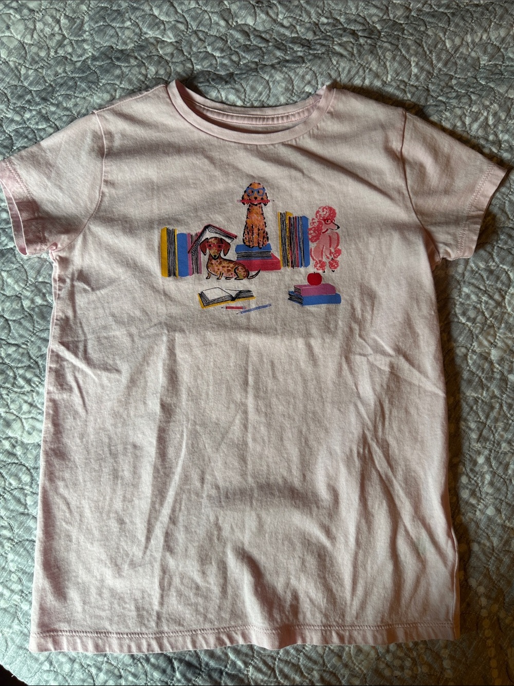 Crewcuts Light Pink Kids Graphic Bookstore Tee